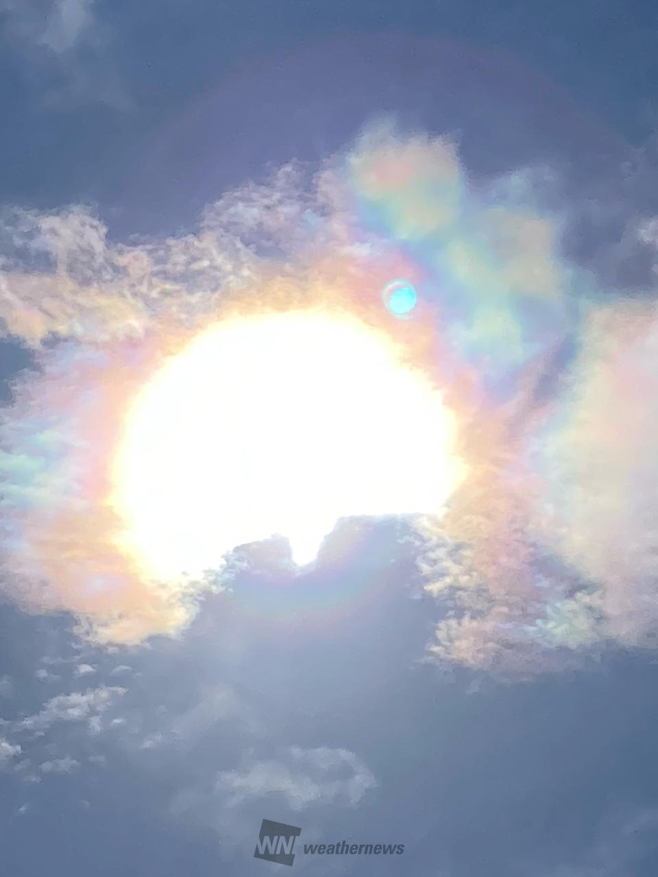 虹色の雲 注目の空の写真 ウェザーニュース