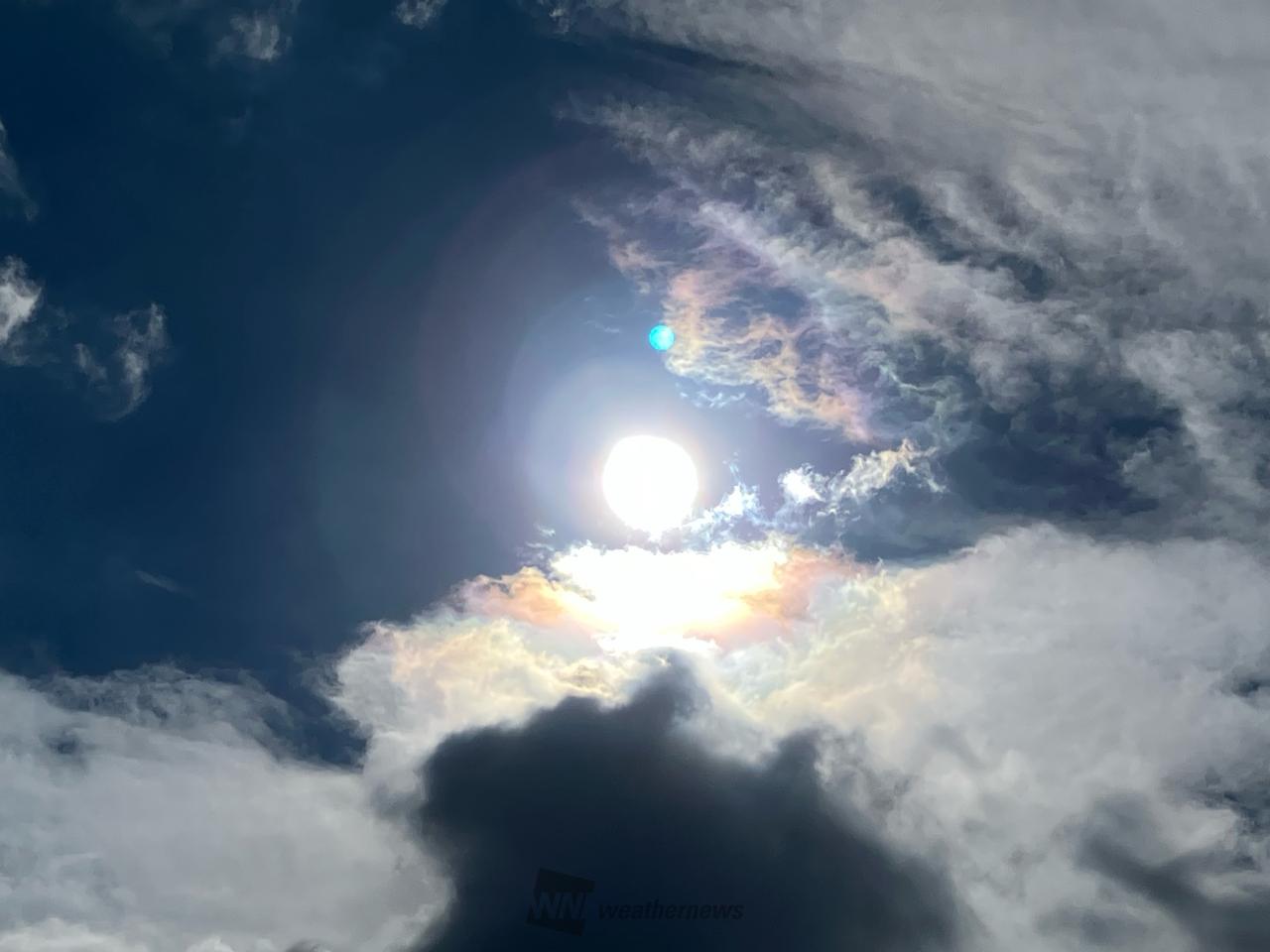 虹色の雲 注目の空の写真 ウェザーニュース
