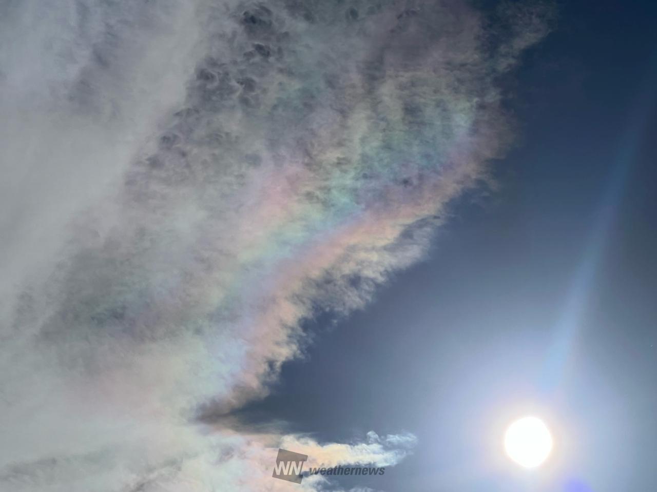 彩雲 注目の空の写真 ウェザーニュース