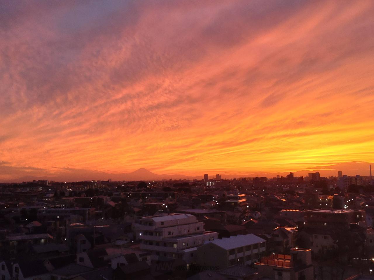 鮮やかな夕焼け 注目の空の写真 ウェザーニュース