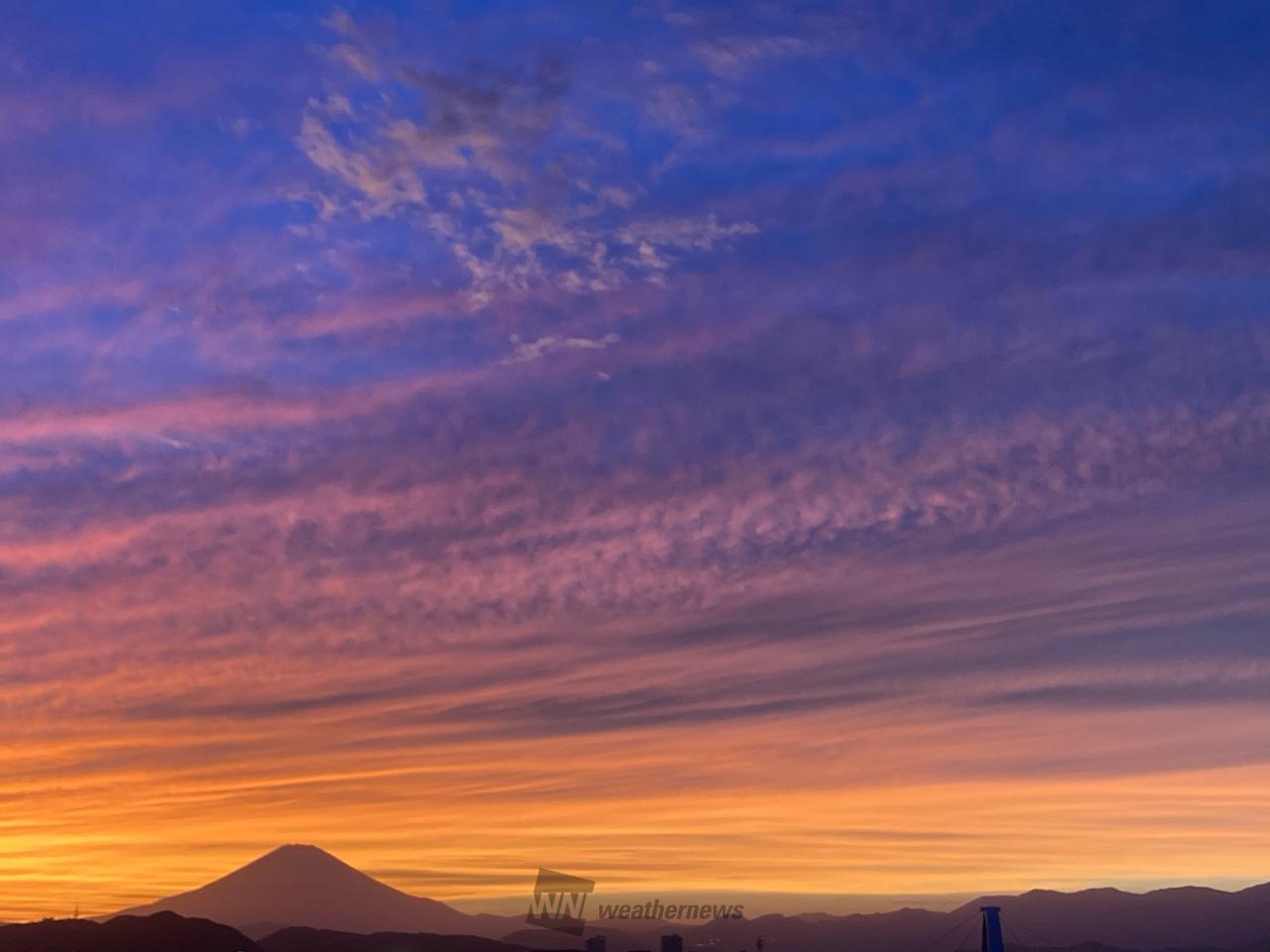 鮮やかな夕焼け 注目の空の写真 ウェザーニュース