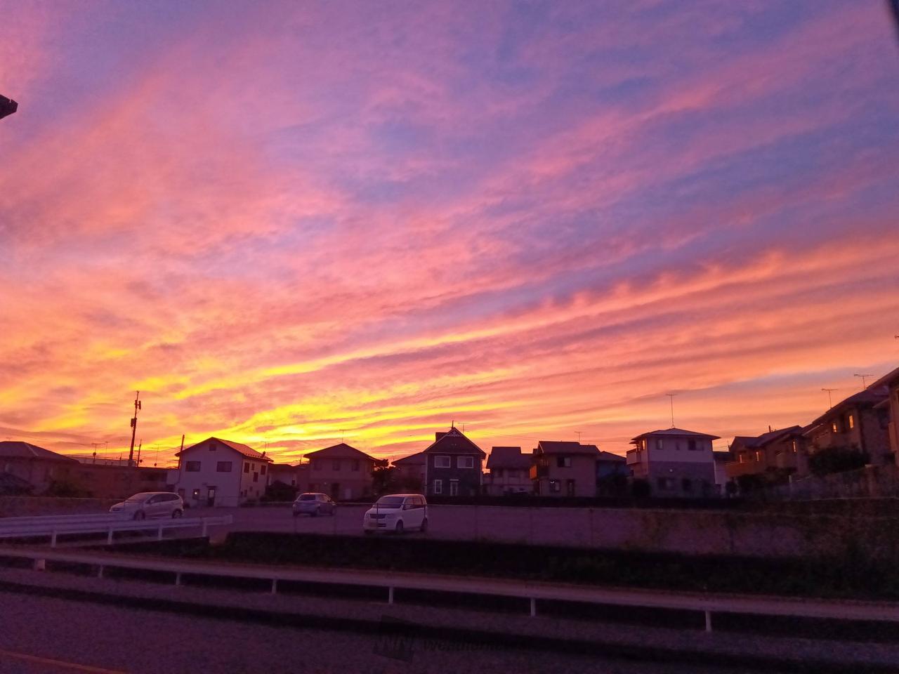 色鮮やかな夕焼け 注目の空の写真 ウェザーニュース