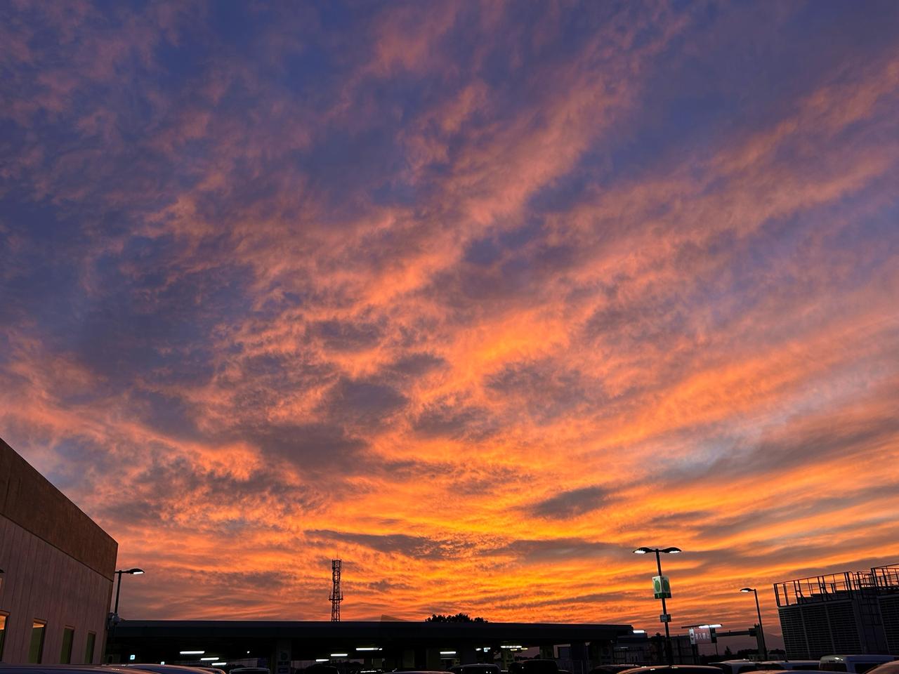 色鮮やかな夕焼け 注目の空の写真 ウェザーニュース
