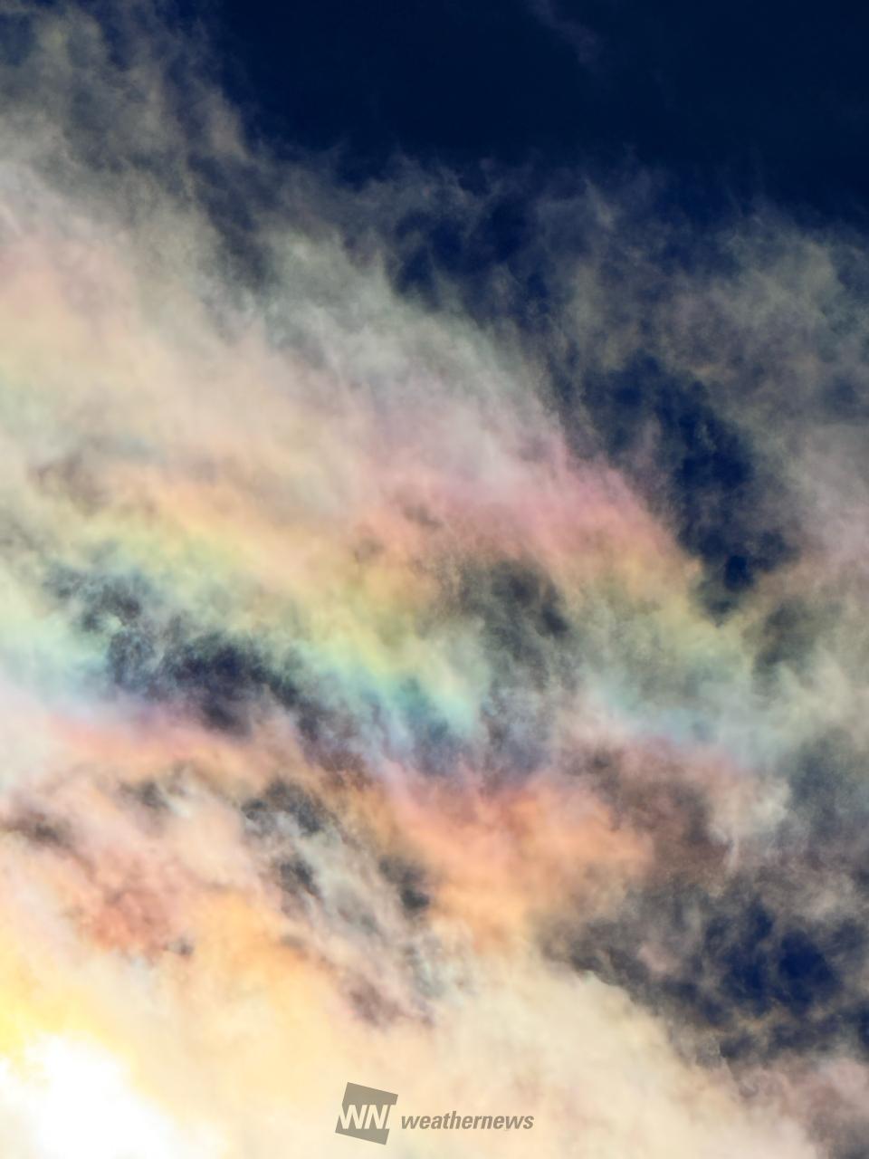 虹色の雲 注目の空の写真 ウェザーニュース