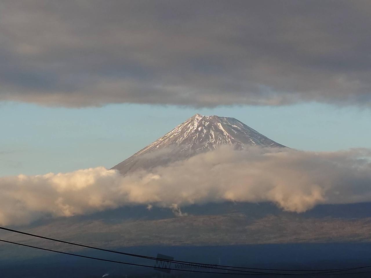 富士山が初冠雪🗻 注目の空の写真 ウェザーニュース