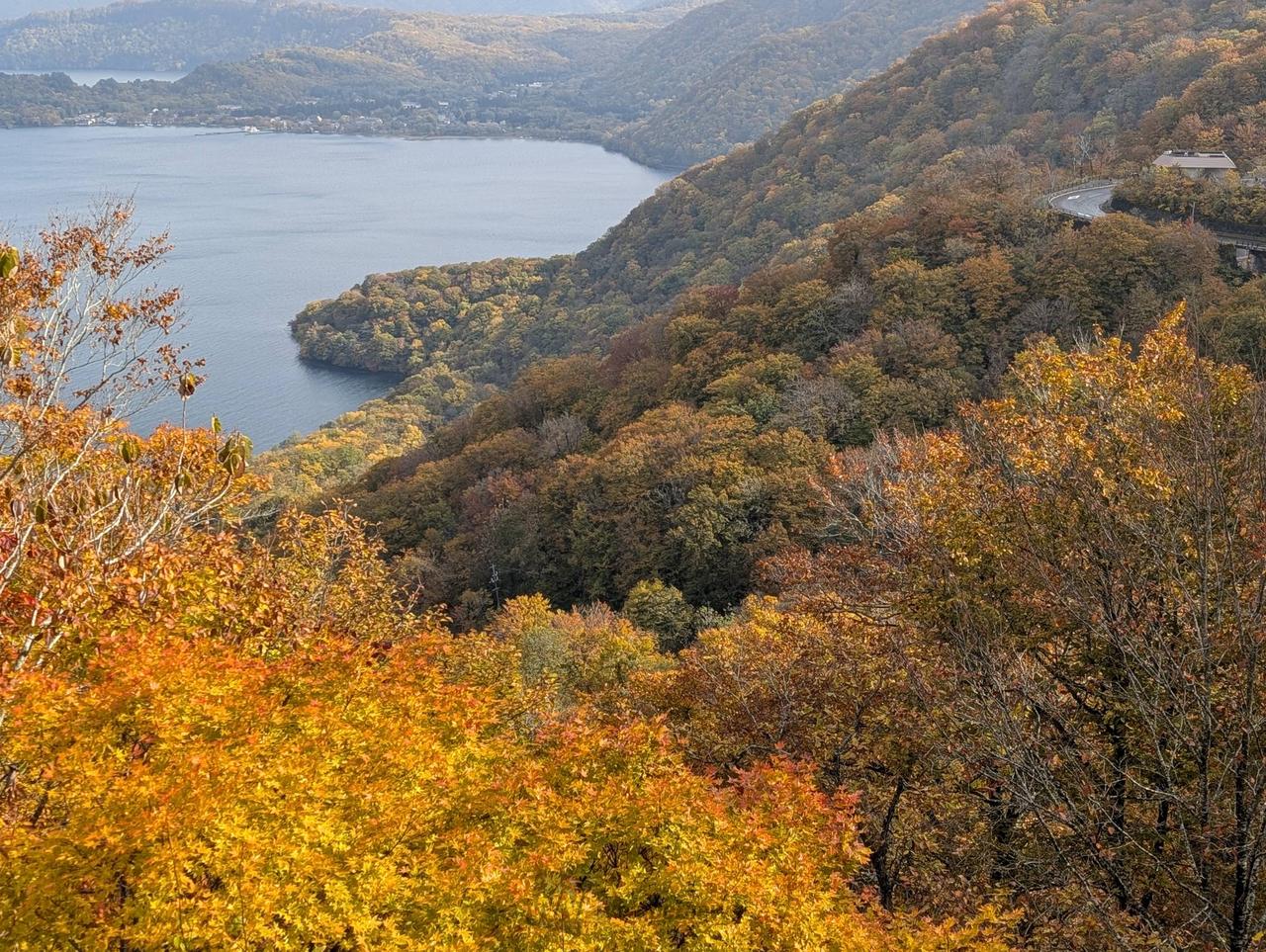 紫明亭展望台からの...