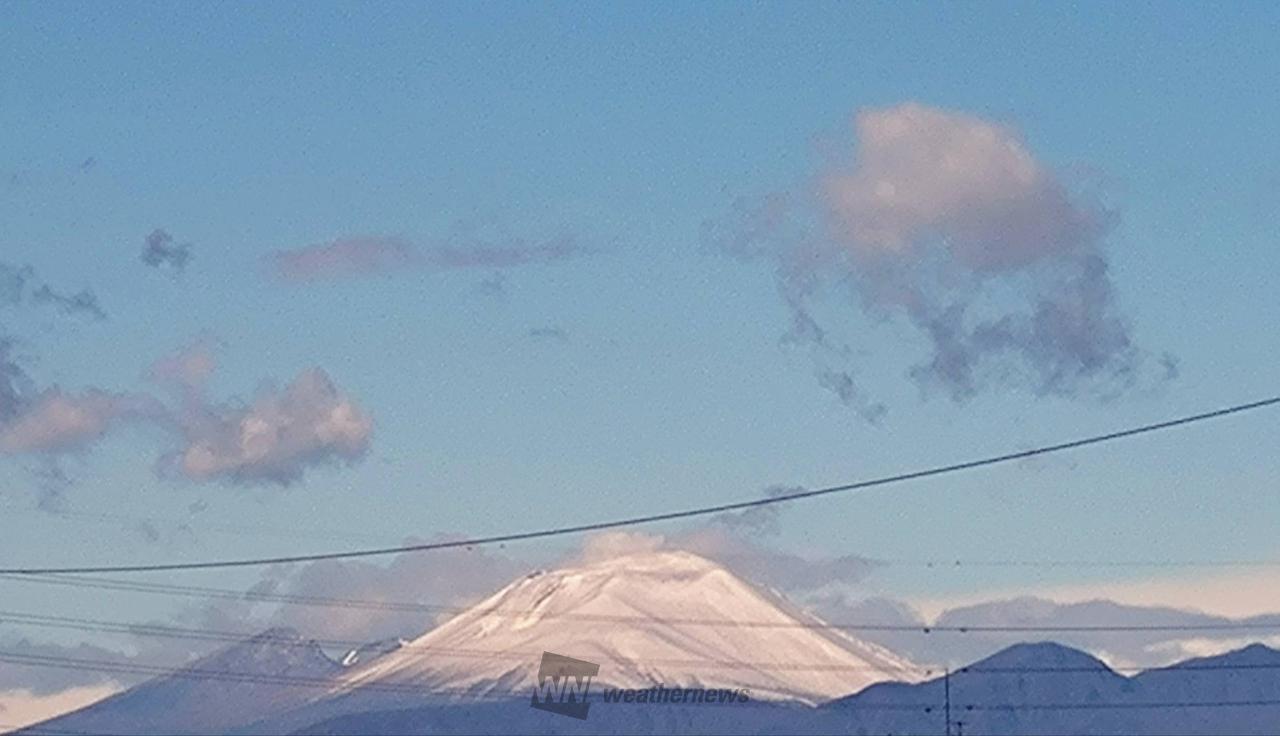 浅間山・白砂山・仙ノ倉山で初冠雪🏔️ 注目の空の写真 ウェザーニュース