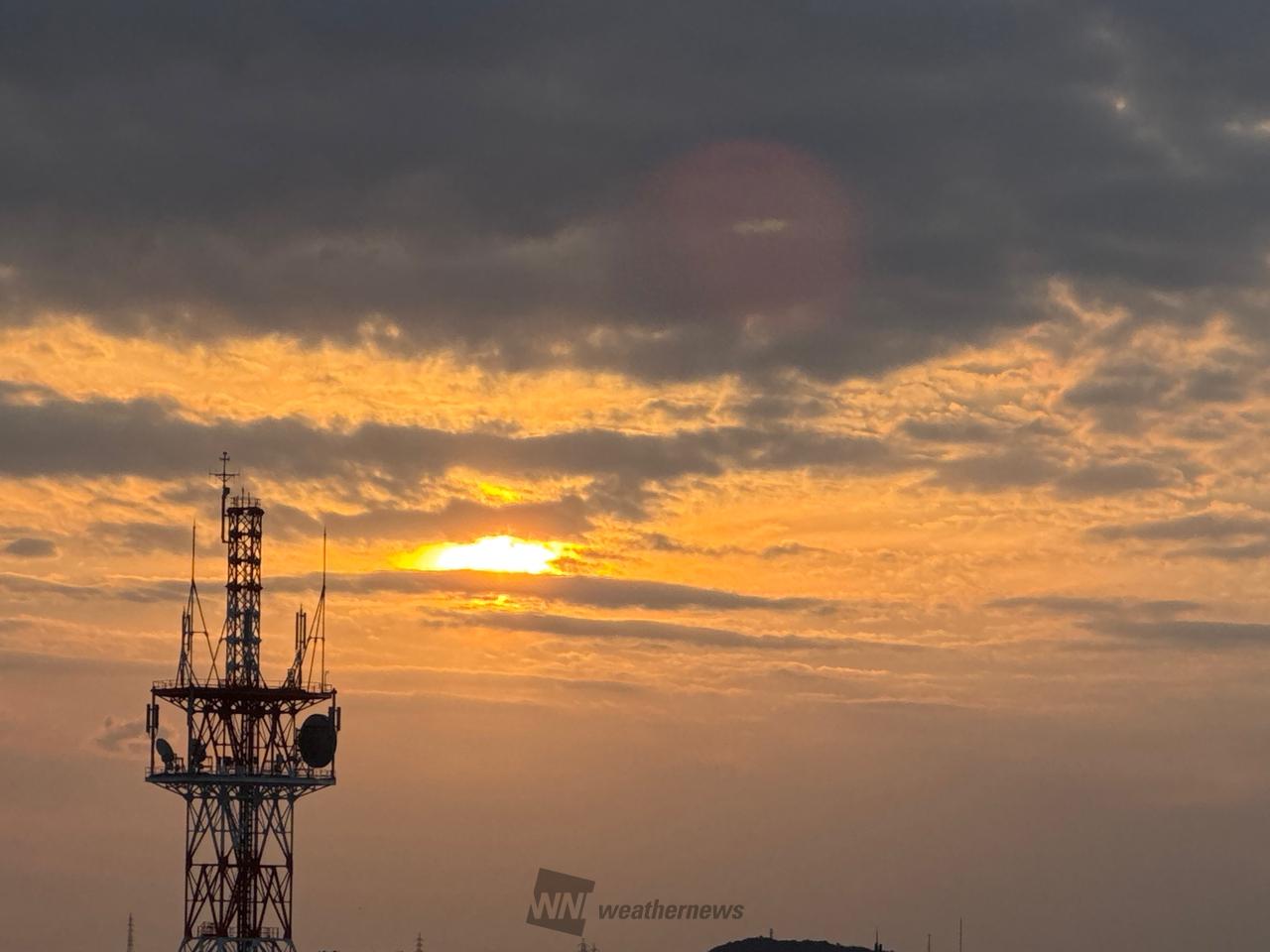 穏やかな夕暮れ 注目の空の写真 ウェザーニュース