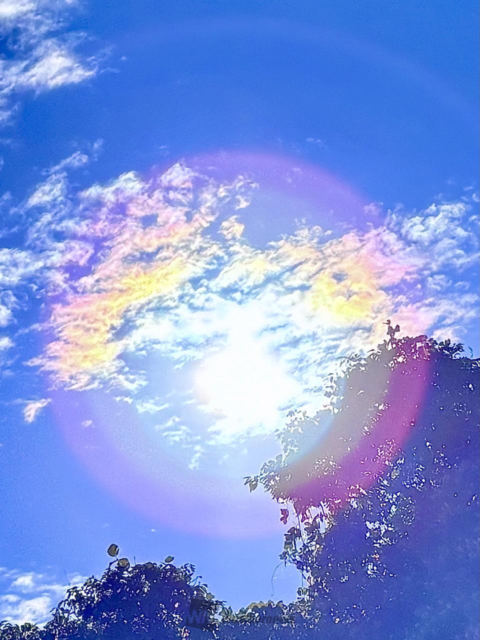 虹色に染まる雲 注目の空の写真 ウェザーニュース