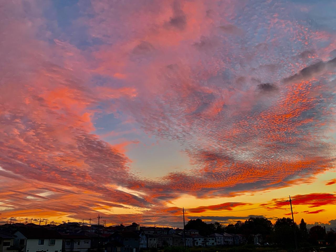夕陽様確認用 穏やかな夕陽・夕焼け 注目の空の写真 ウェザーニュース