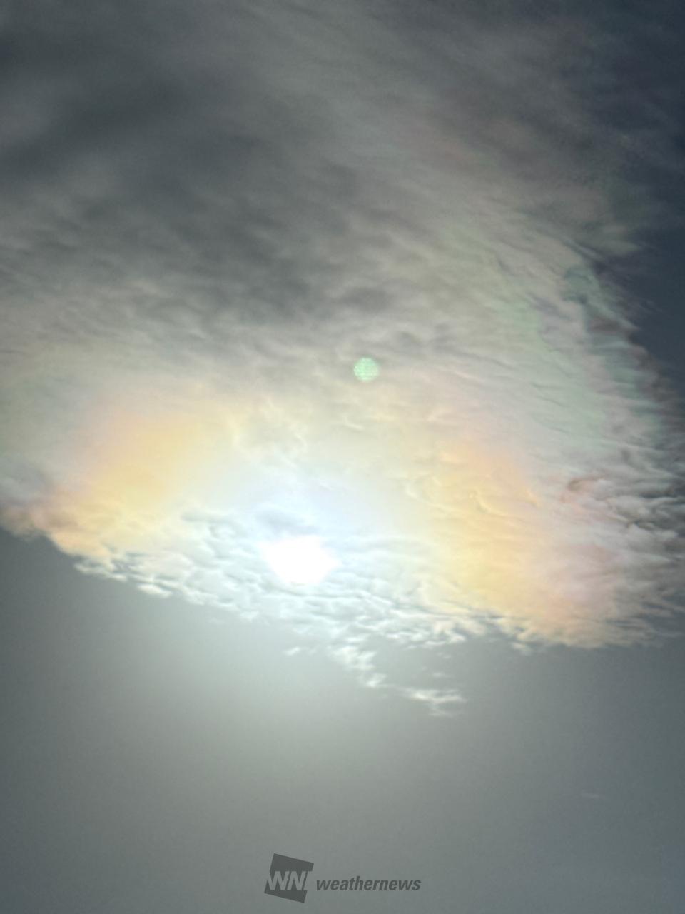 虹色の雲 注目の空の写真 ウェザーニュース