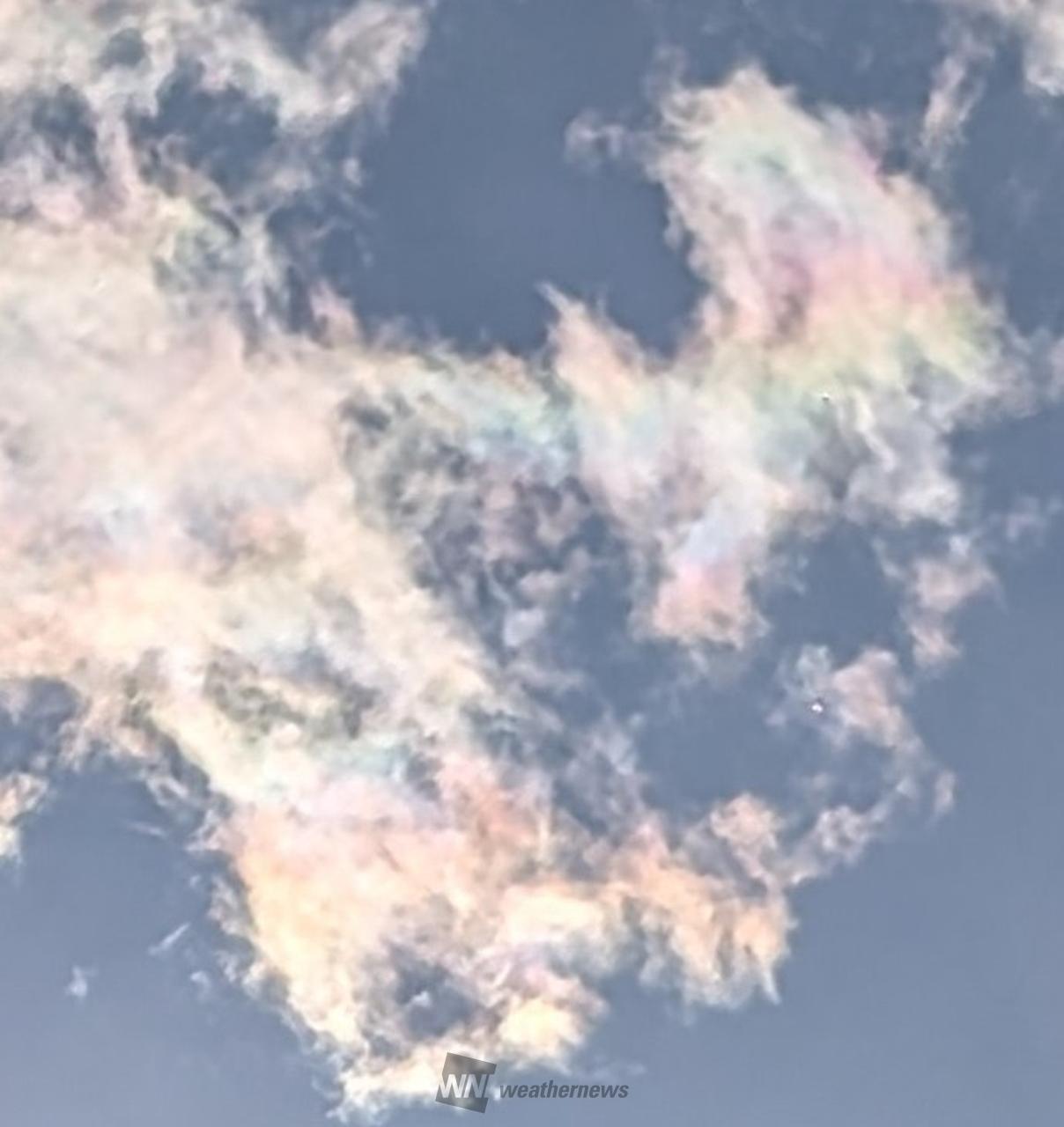 虹色の雲 注目の空の写真 ウェザーニュース