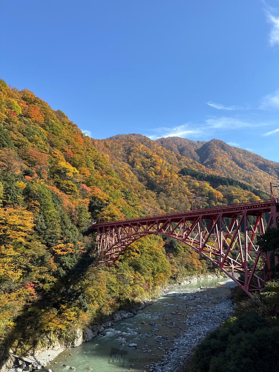 最高の天気と紅葉で...