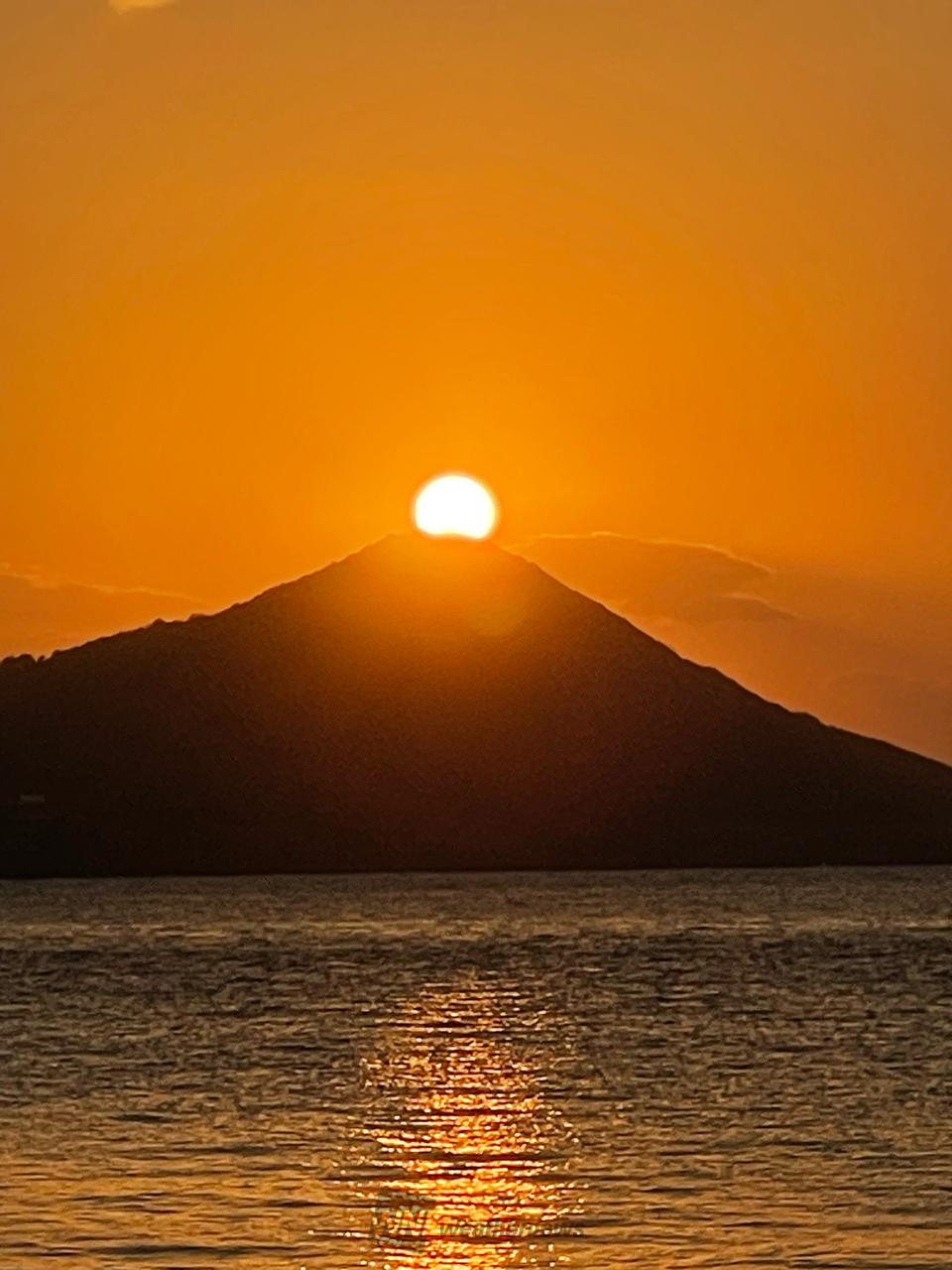ダイヤモンド富士見えた🗻 注目の空の写真 ウェザーニュース