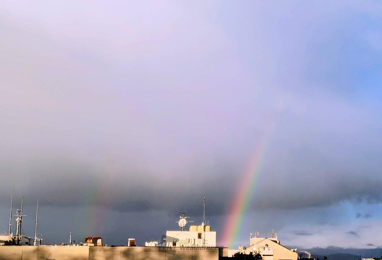 虹が出現🌈 注目の空の写真 ウェザーニュース