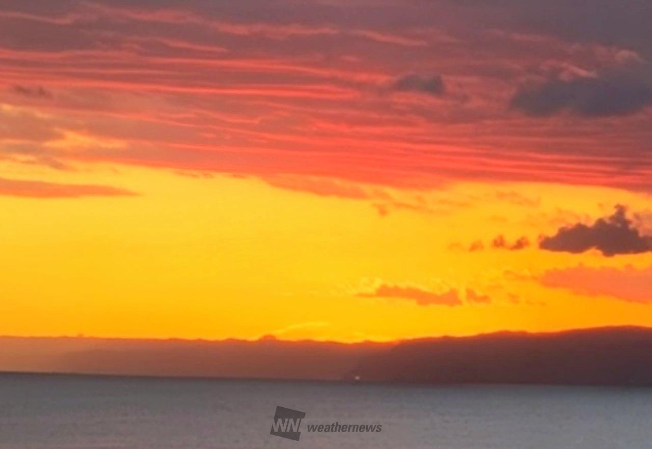 夕陽・夕焼け 注目の空の写真 ウェザーニュース