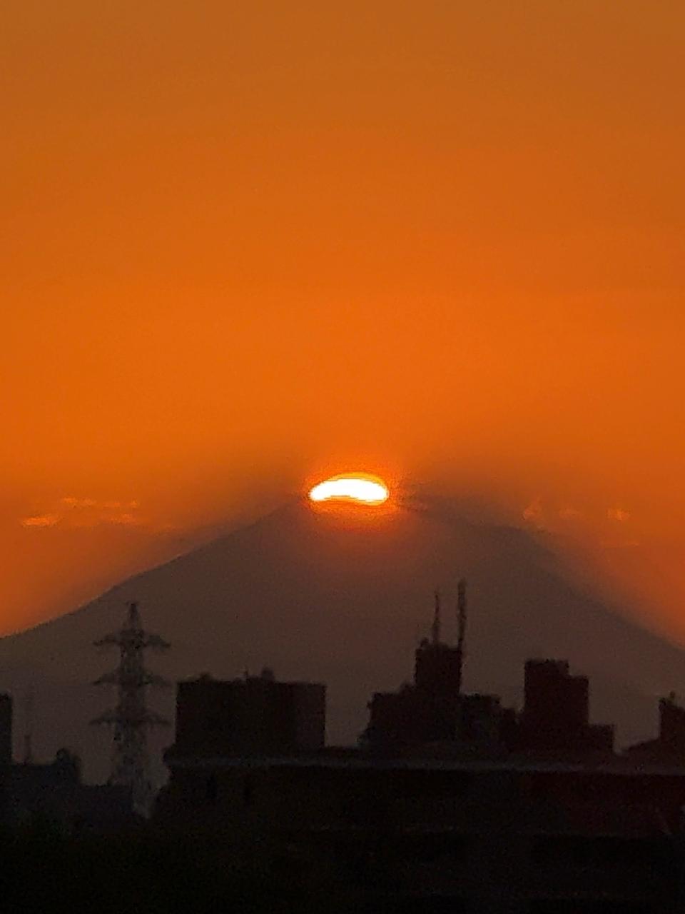 絶景！ダイヤモンド富士 注目の空の写真 ウェザーニュース