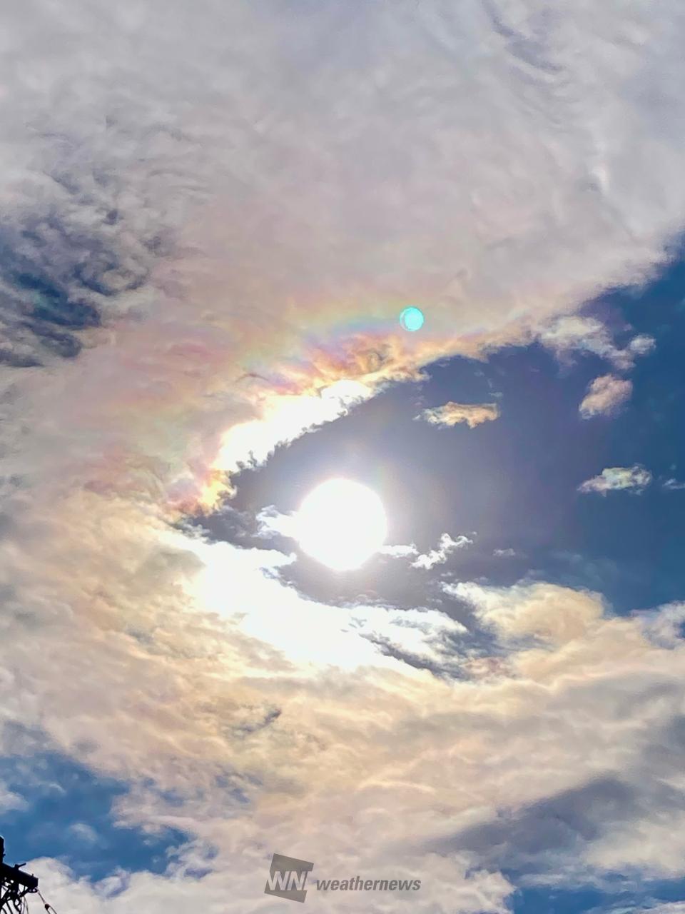 東北の日本海側で虹や彩雲 注目の空の写真 ウェザーニュース