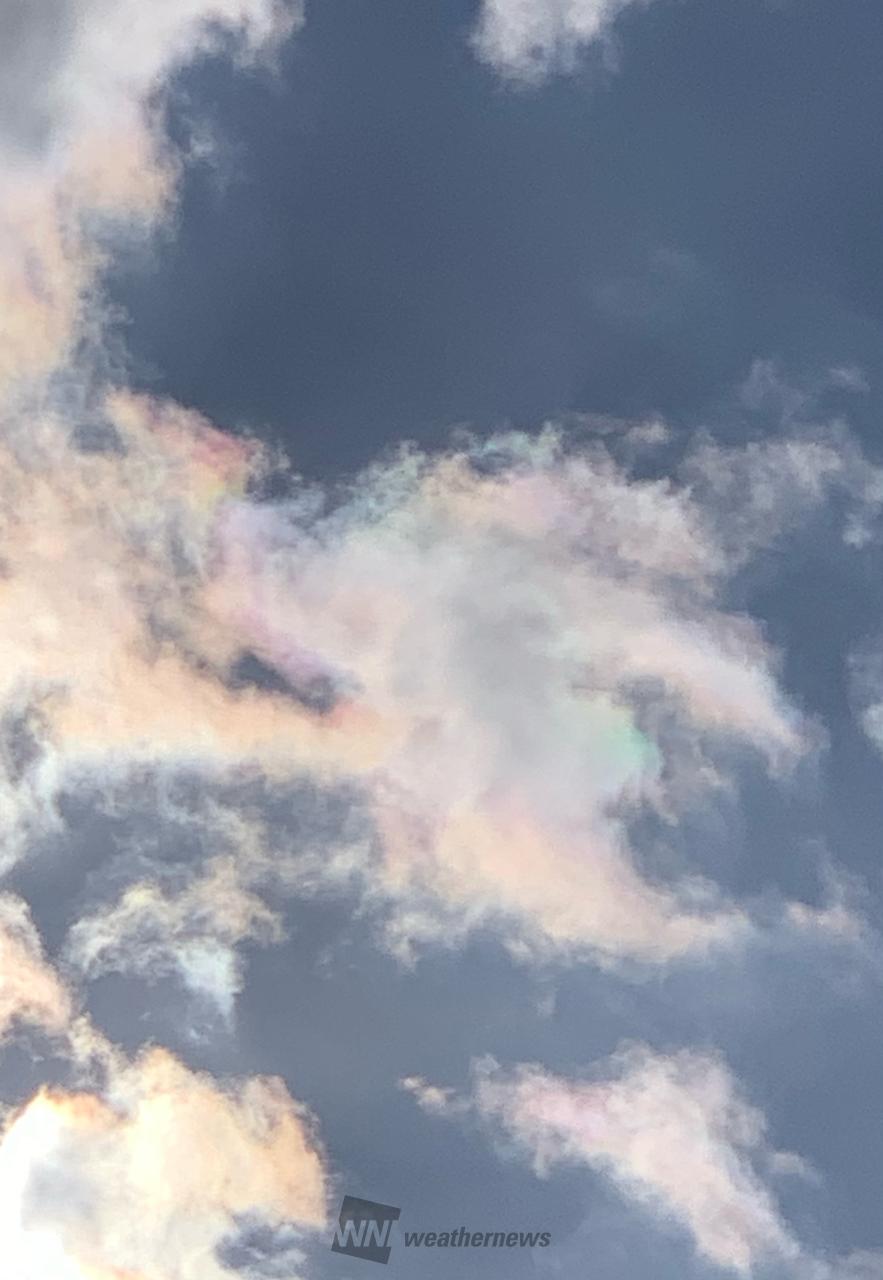虹色の雲 注目の空の写真 ウェザーニュース