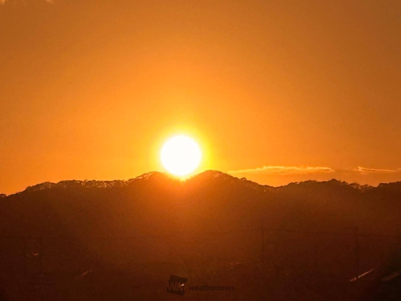 沈む夕陽 注目の空の写真 ウェザーニュース