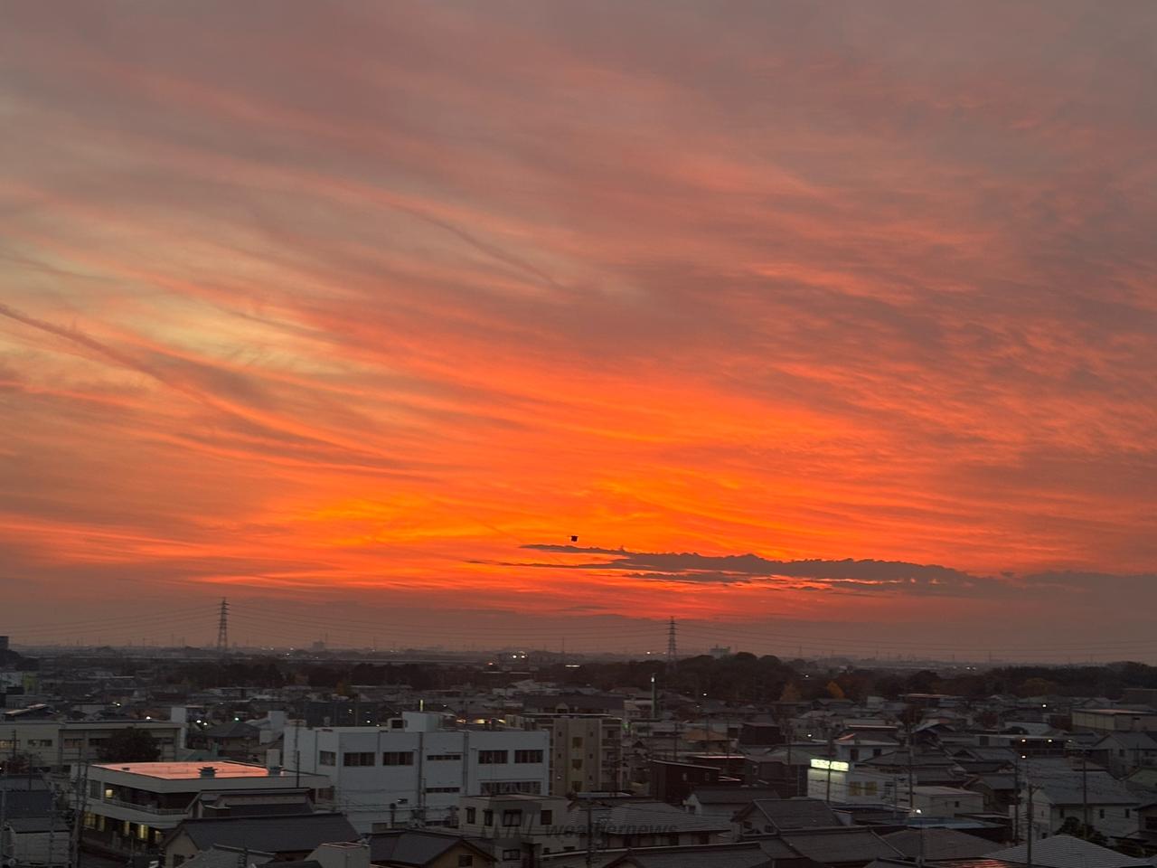 12月最初の夕焼けtime 注目の空の写真 ウェザーニュース