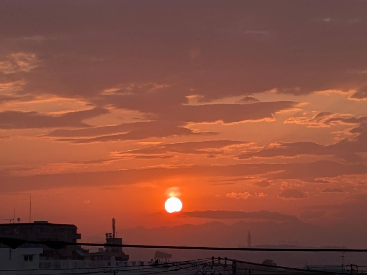 夕焼け・サンピラー 注目の空の写真 ウェザーニュース