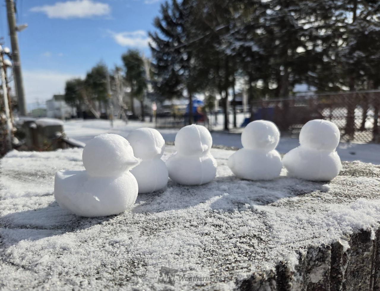 雪だるま作ろ～う☃️ 注目の空の写真 ウェザーニュース