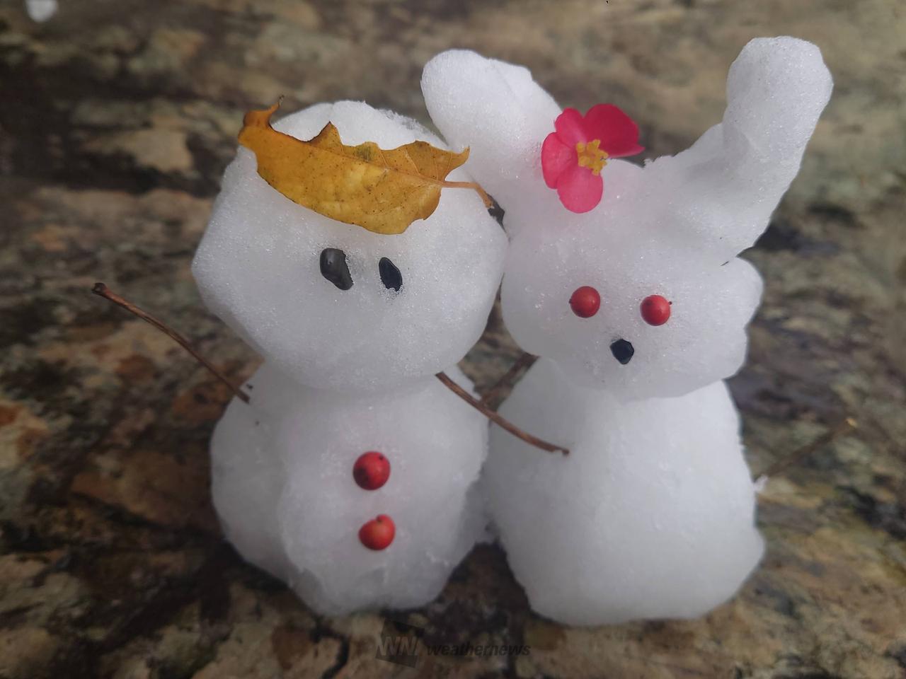 雪だるま作ろ～う☃️ 注目の空の写真 ウェザーニュース