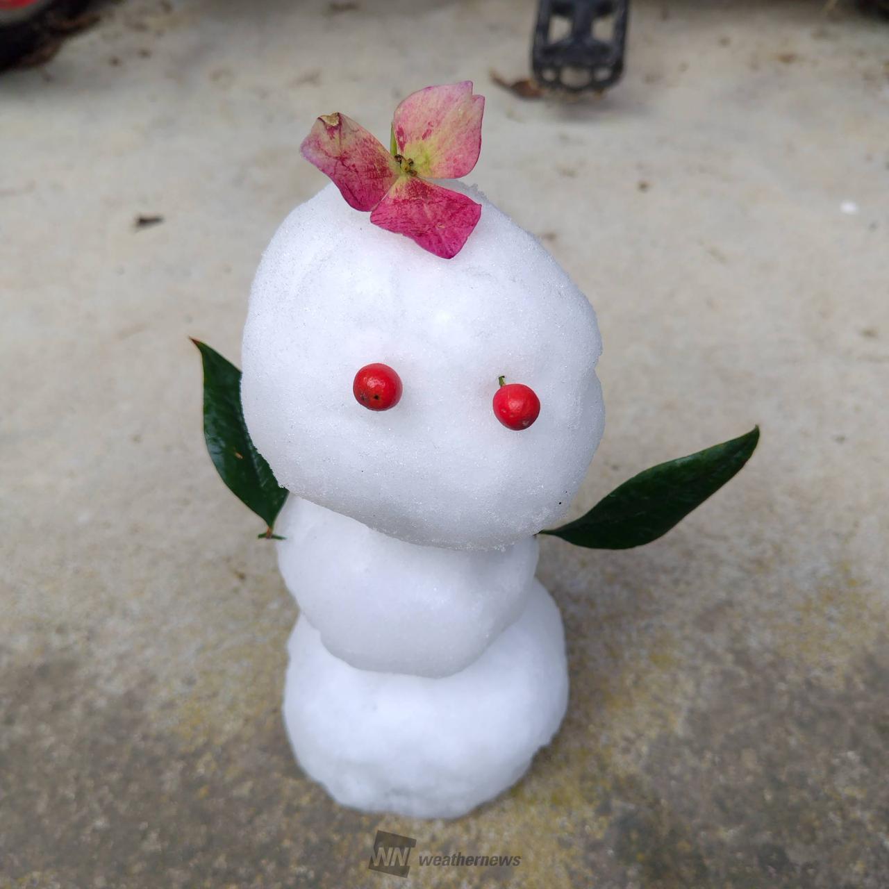 雪だるま作ろ～う☃️ 注目の空の写真 ウェザーニュース