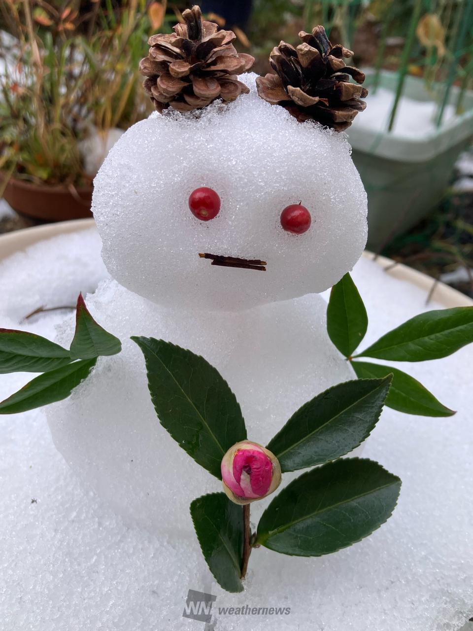 雪だるま作ろ～う☃️ 注目の空の写真 ウェザーニュース