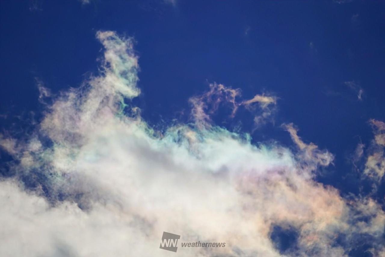彩雲をget 注目の空の写真 ウェザーニュース