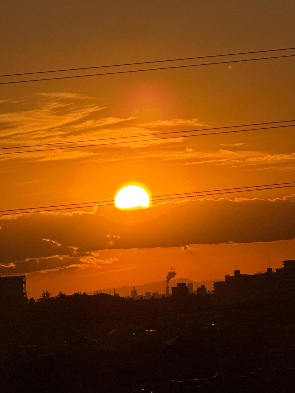 冬の夕焼け 注目の空の写真 ウェザーニュース