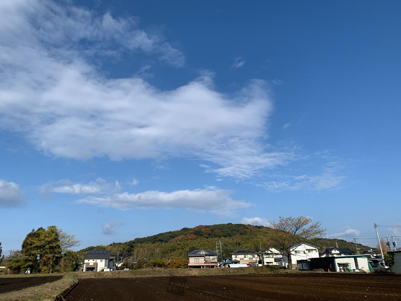 風が冷たい、気温の...