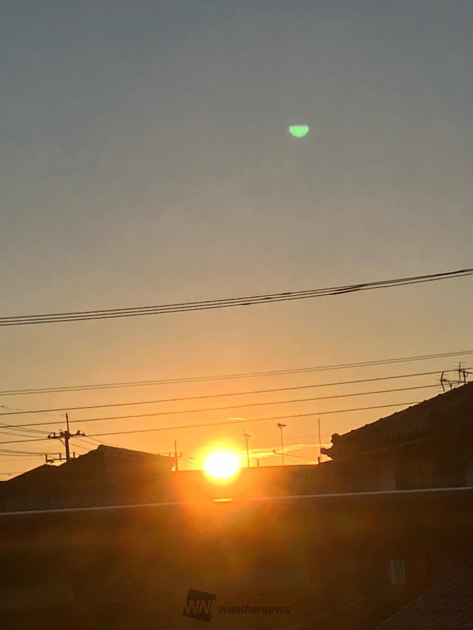 西方向の空 夕焼けと夕陽 天気は晴れです | 千葉県成田市 | よかよかよ