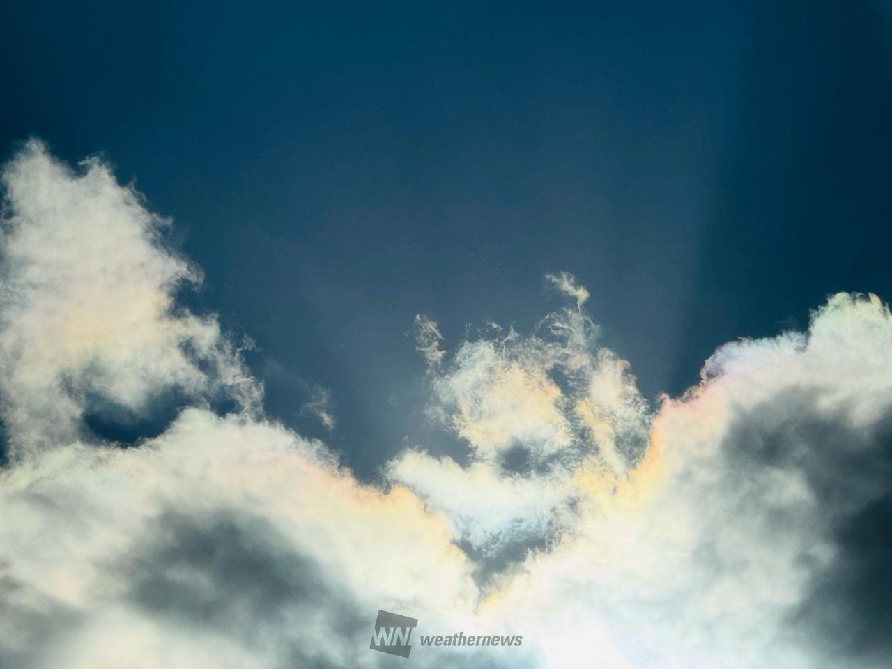 虹色の雲 注目の空の写真 ウェザーニュース
