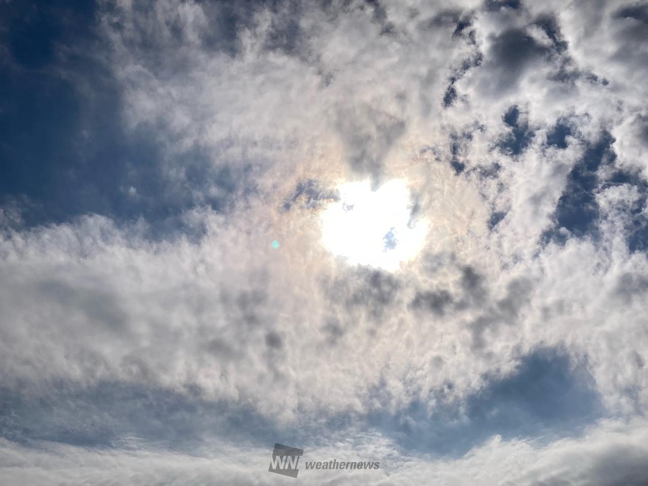 虹色の雲 注目の空の写真 ウェザーニュース