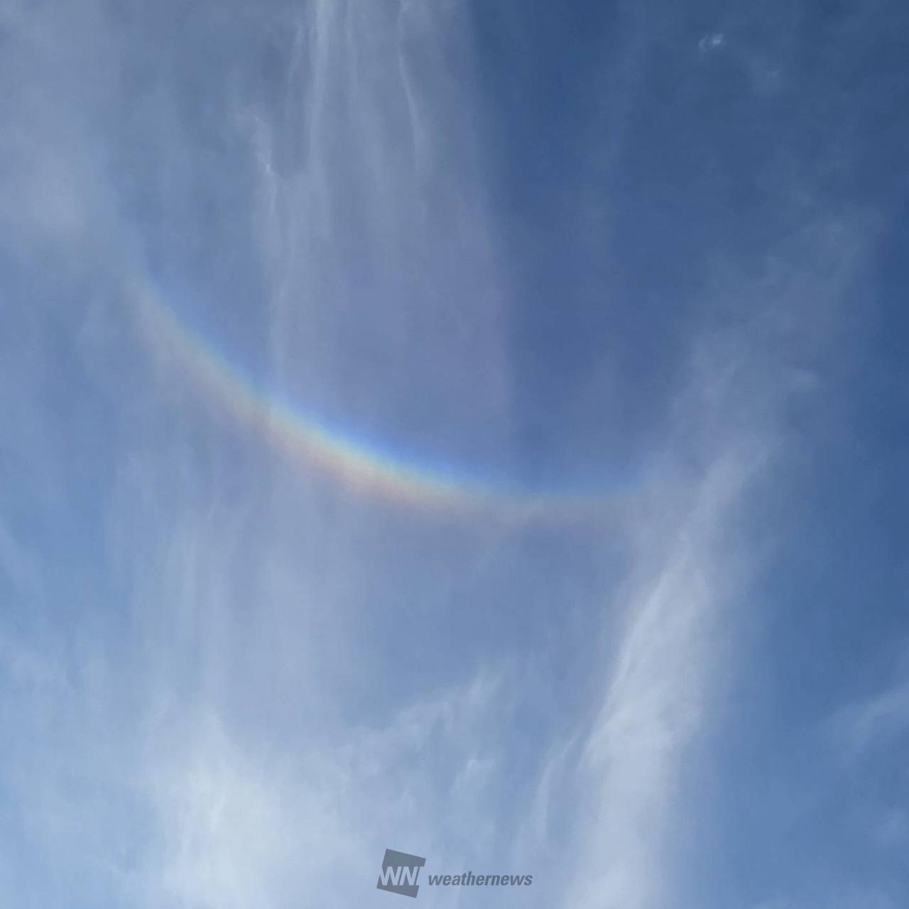 近畿や東海の空に「逆さ虹」 注目の空の写真 ウェザーニュース