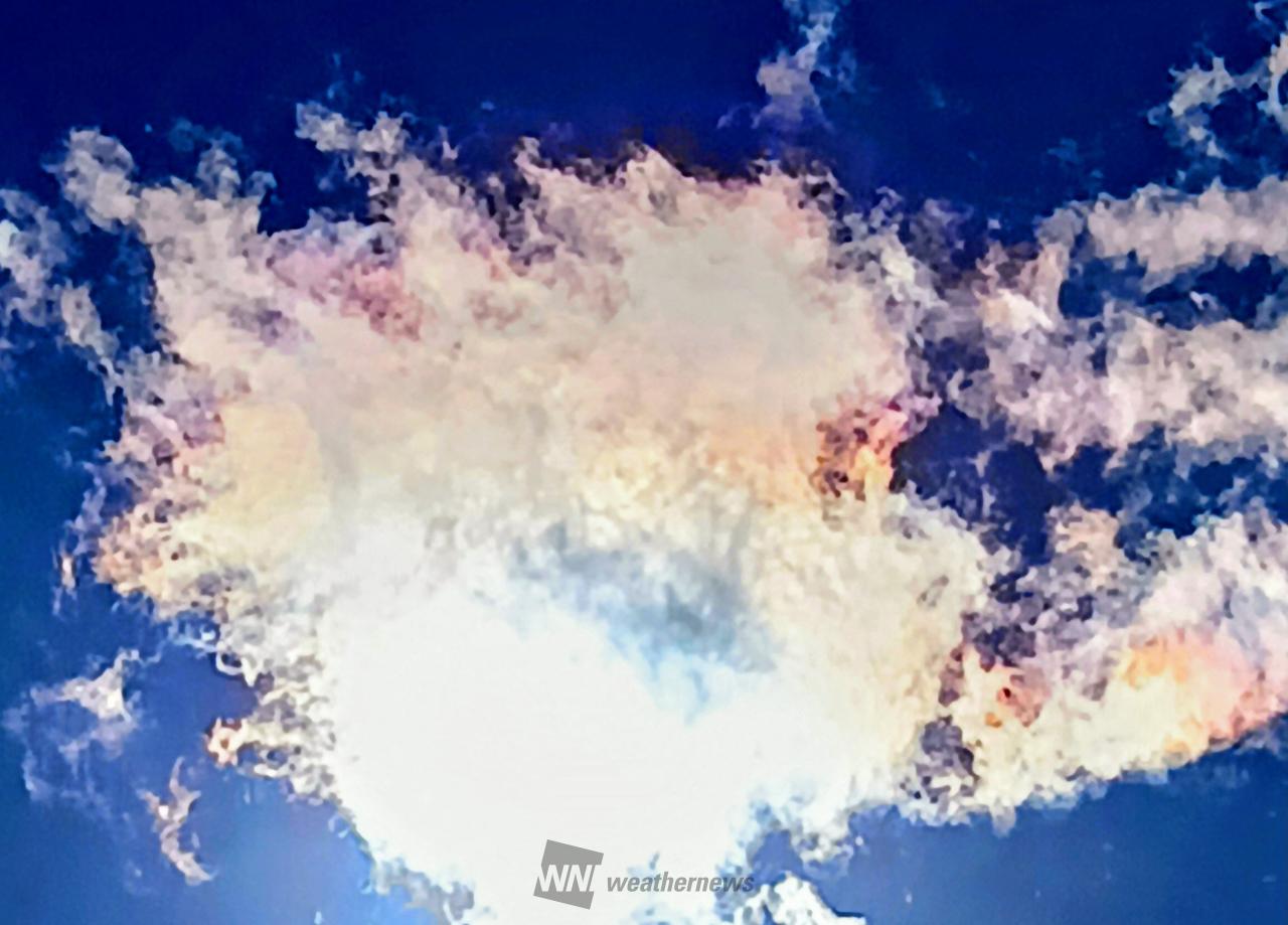 虹色現象が出現🌈 注目の空の写真 ウェザーニュース