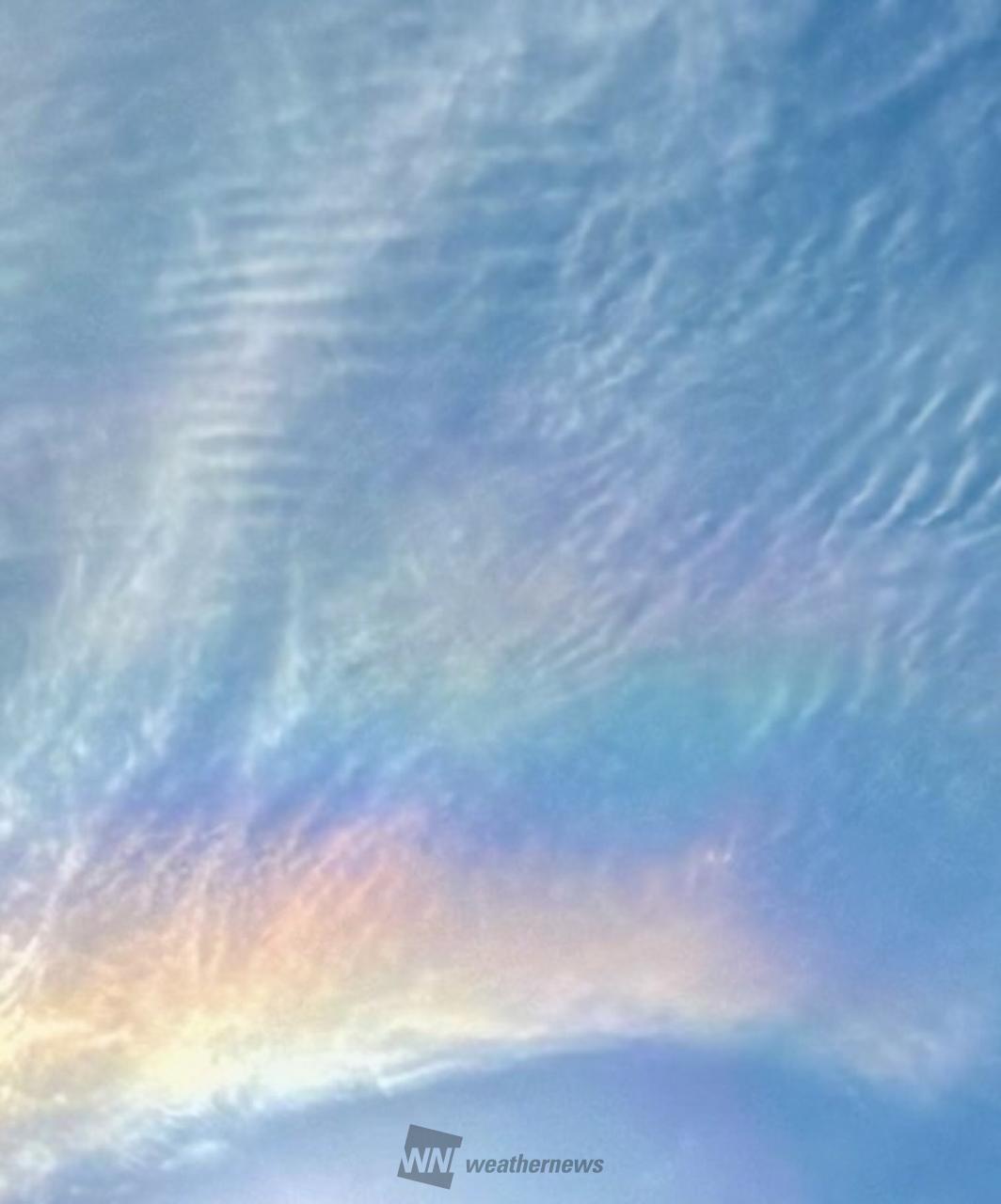 虹色現象が出現🌈 注目の空の写真 ウェザーニュース