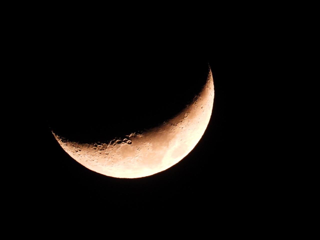 夜空に三日月🌙 注目の空の写真 ウェザーニュース