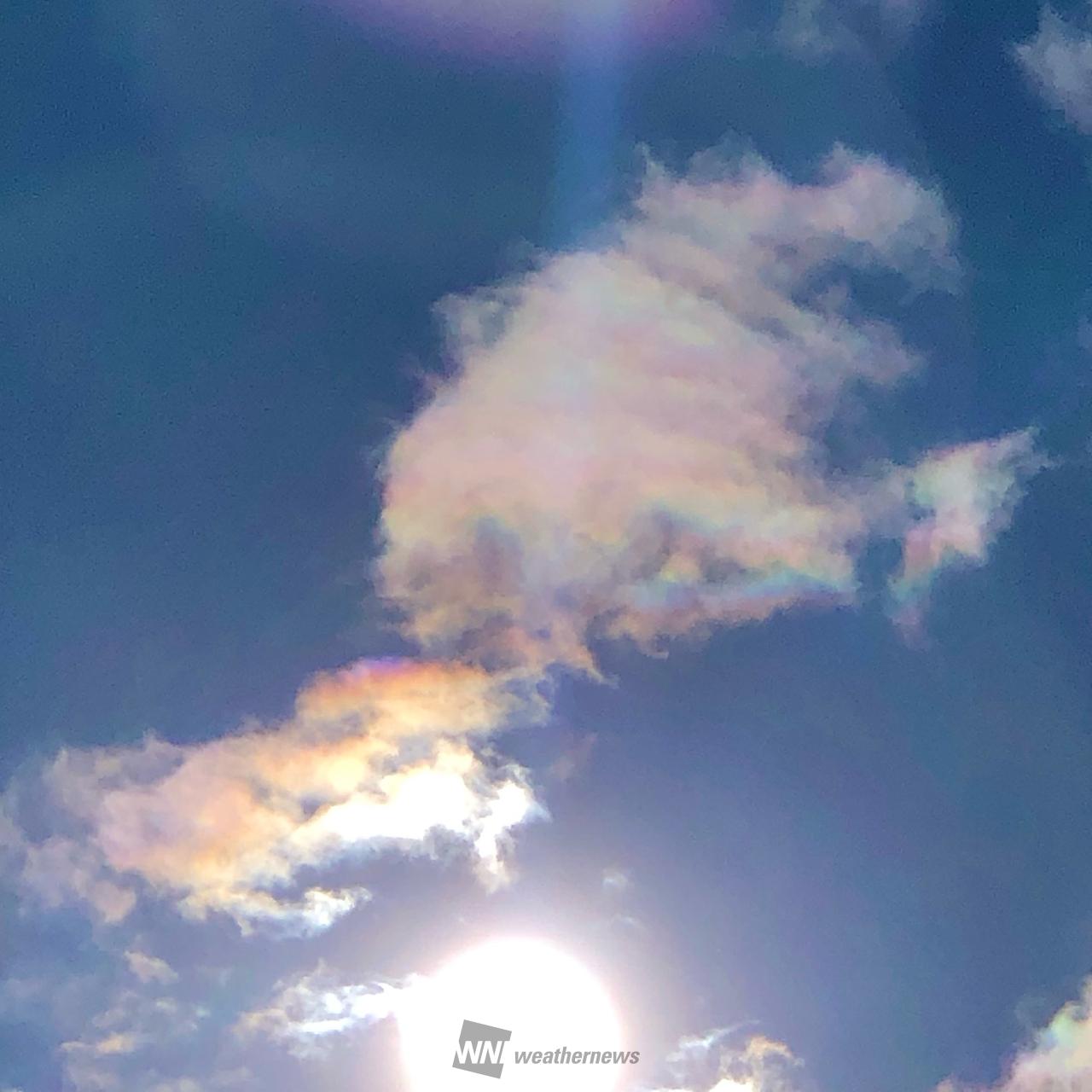 虹色の雲が年末に登場🌈 注目の空の写真 ウェザーニュース
