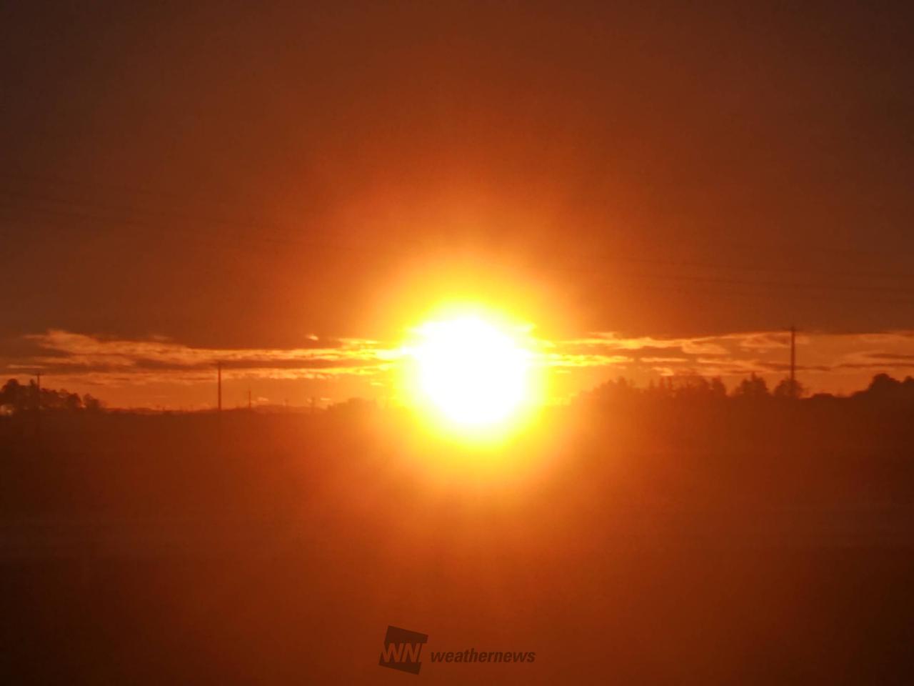 今年最後の日の出🌄 注目の空の写真 ウェザーニュース