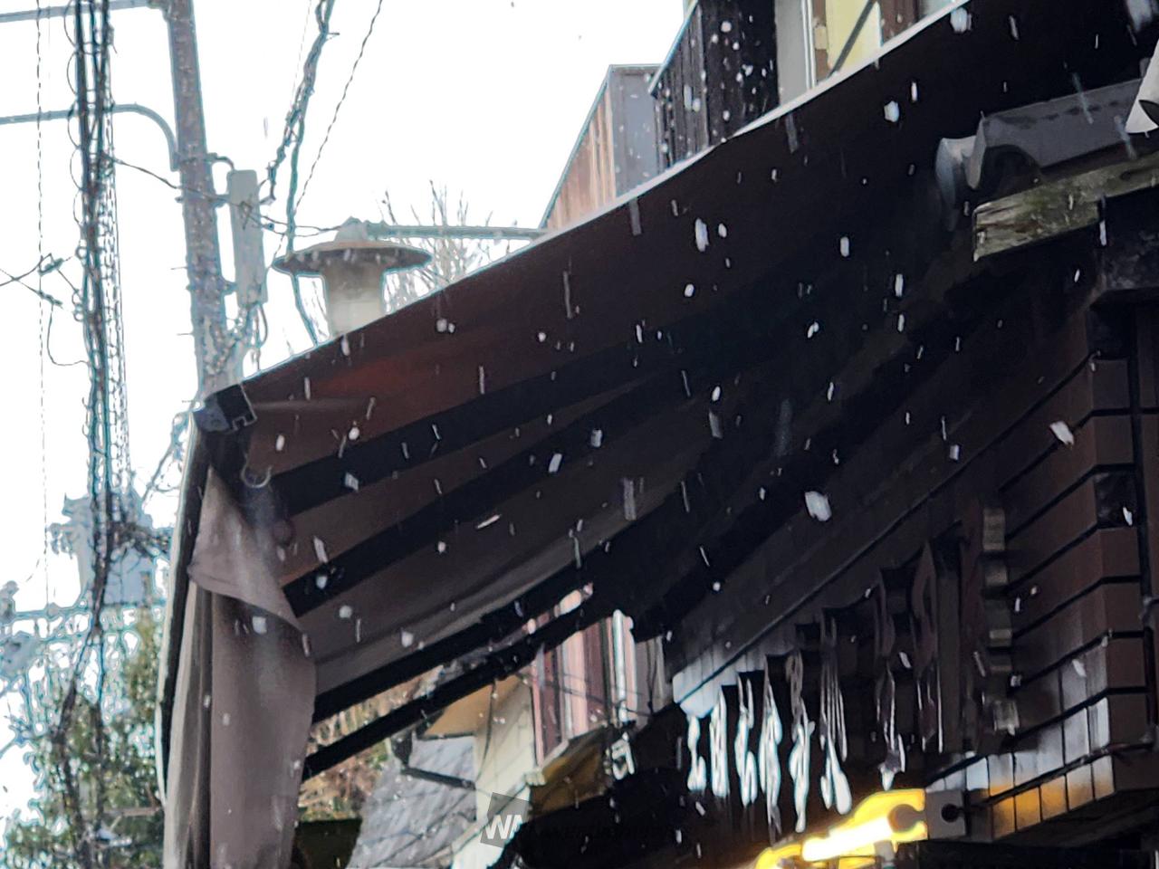 初雪 大阪で初雪❄️ 注目の空の写真 ウェザーニュース