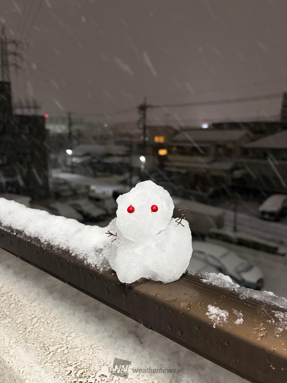 雪だるま☃️ 注目の空の写真 ウェザーニュース