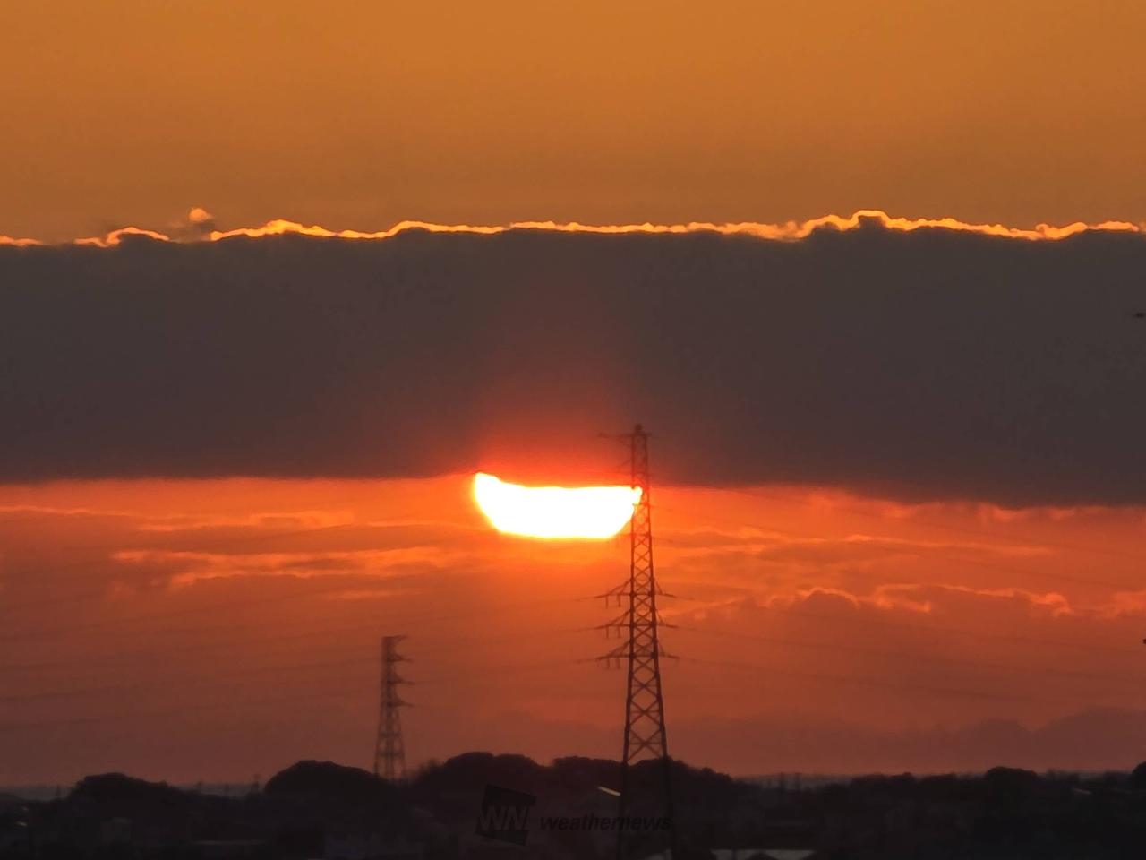 朝日・朝焼け 注目の空の写真 ウェザーニュース