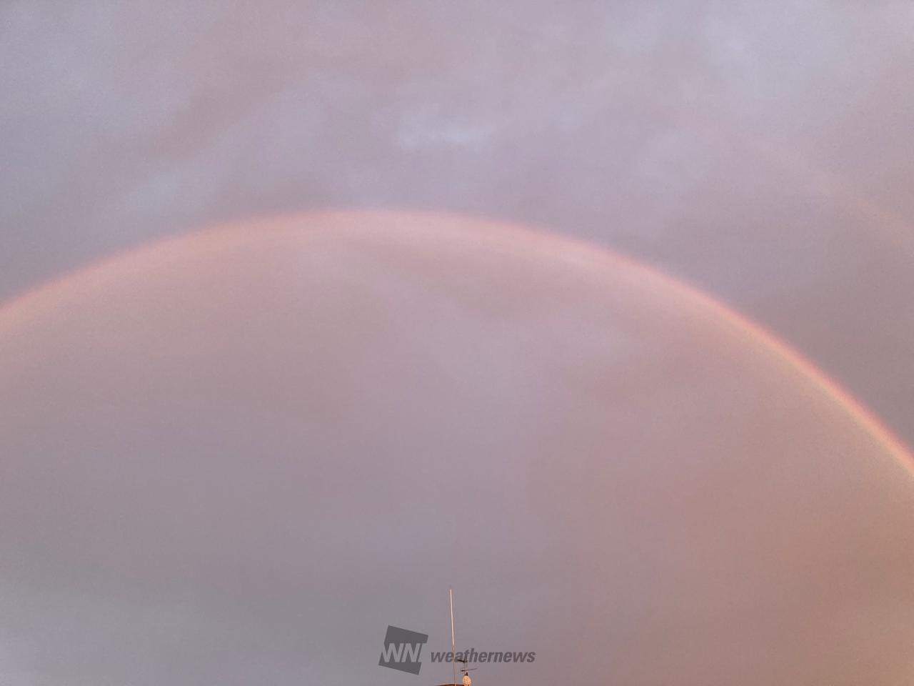 一瞬の虹 注目の空の写真 ウェザーニュース