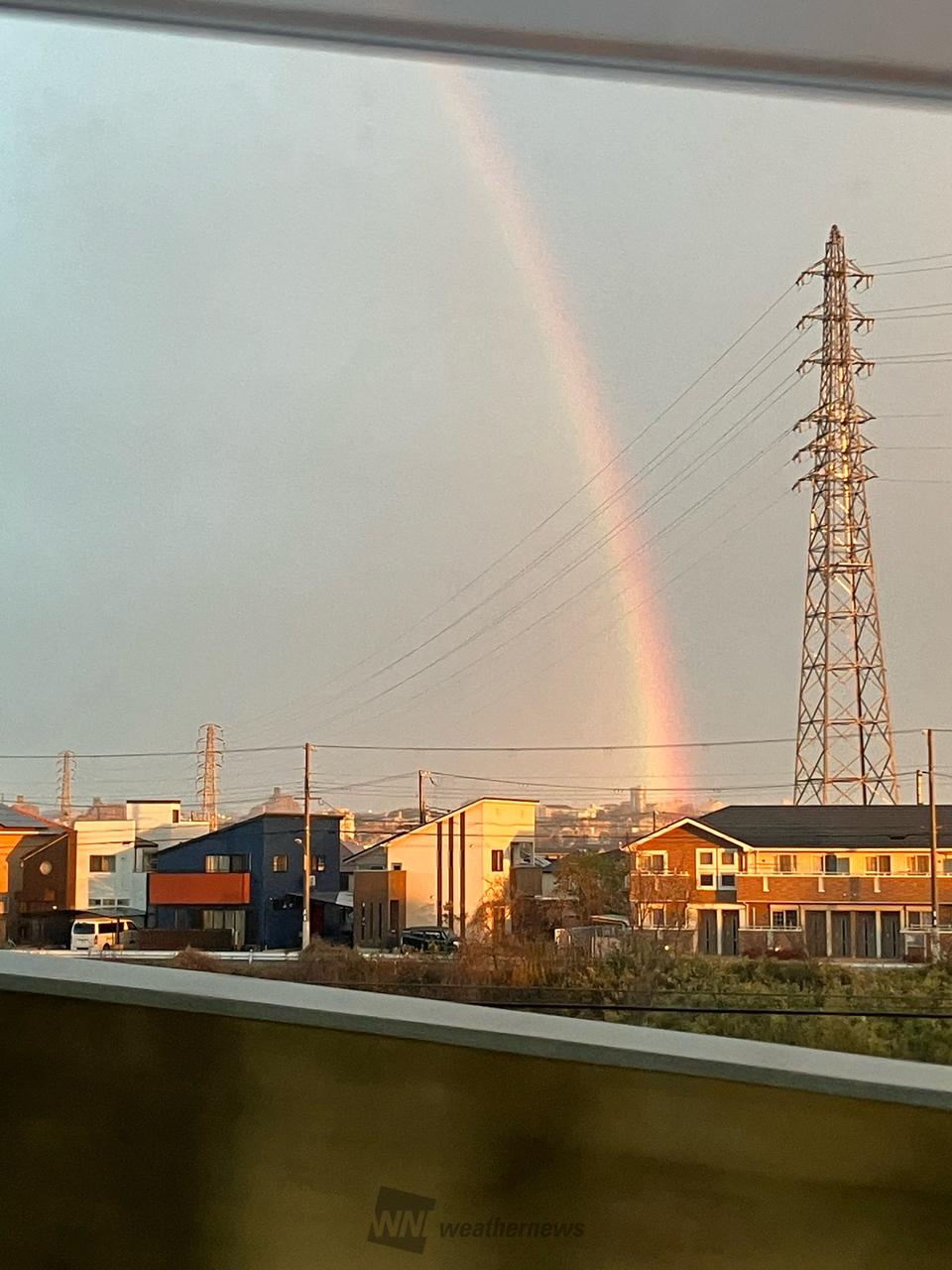 一瞬の虹 注目の空の写真 ウェザーニュース
