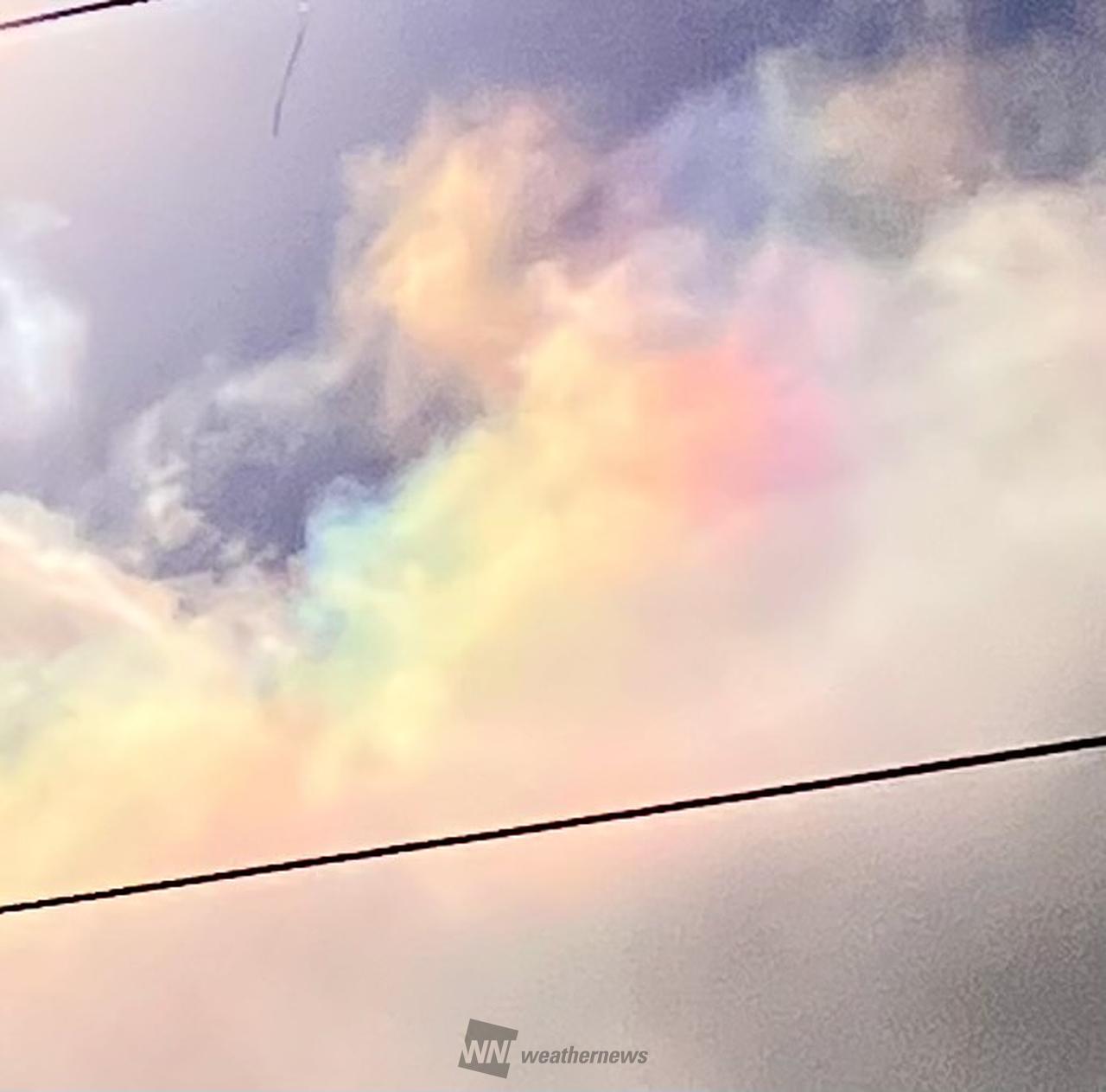 虹色の雲 注目の空の写真 ウェザーニュース