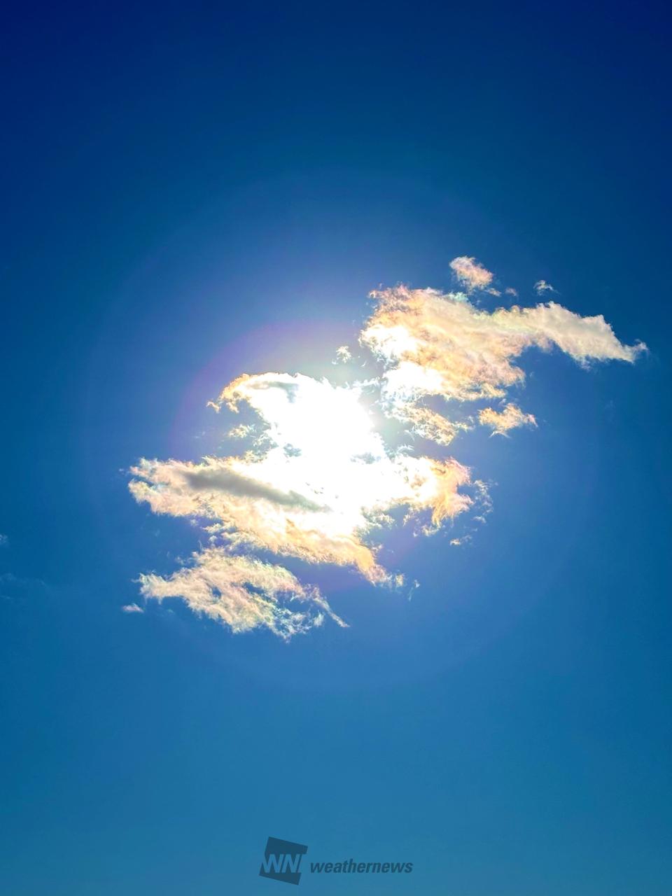 虹色の雲 注目の空の写真 ウェザーニュース