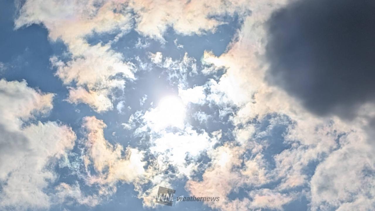 虹色の雲 注目の空の写真 ウェザーニュース